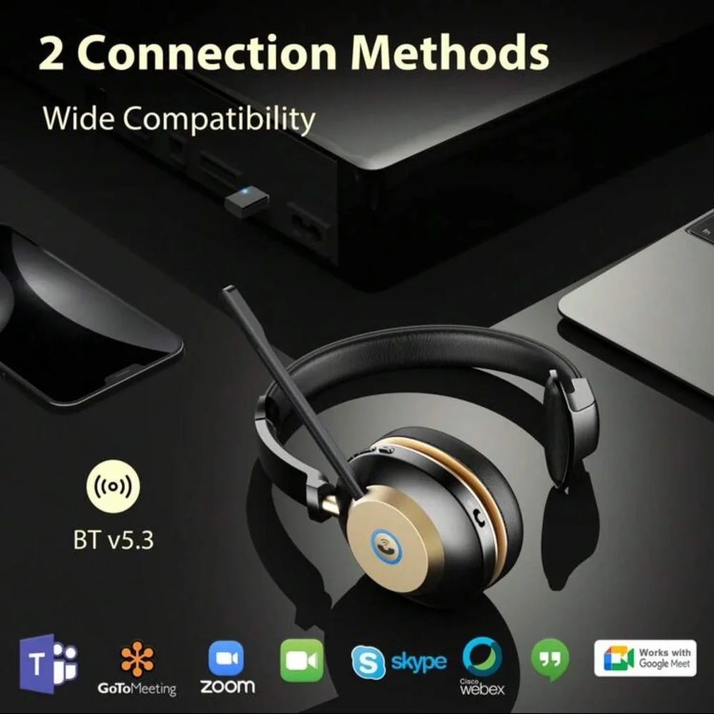 Black Wireless Headset